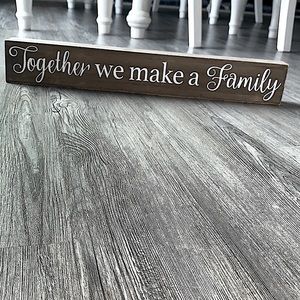Family Decor Wood Quote Art Box